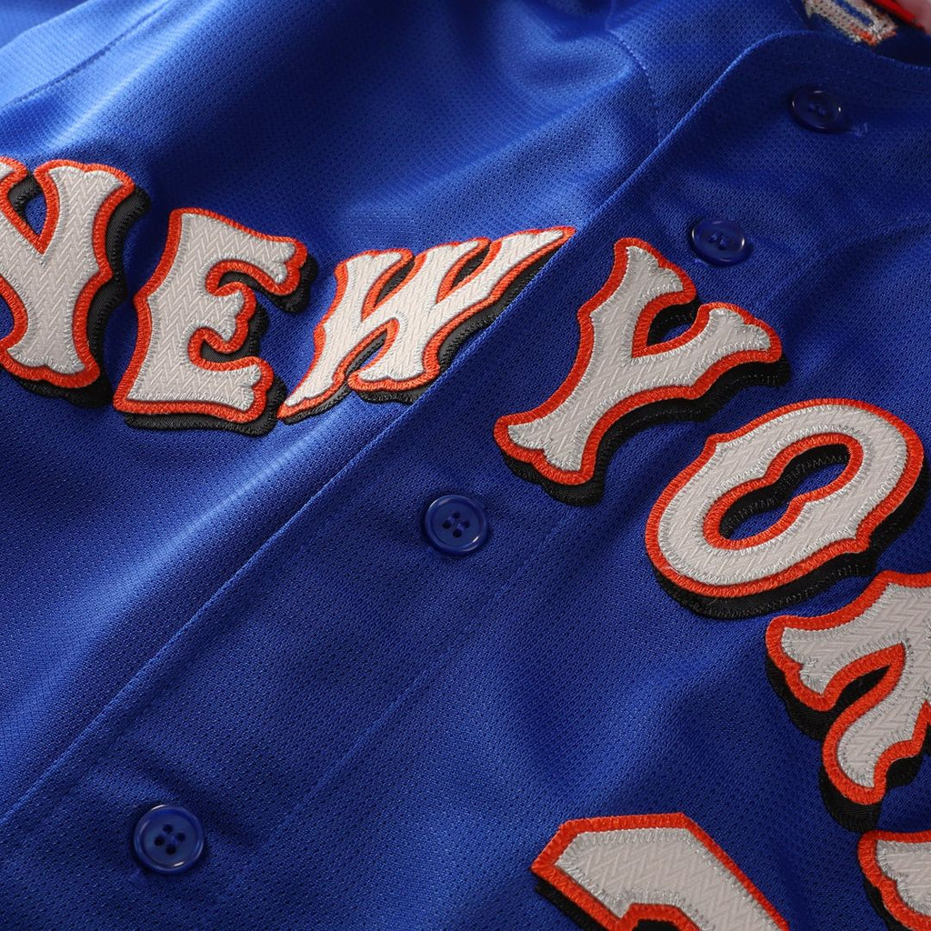Mike Piazza New York Mets Cooperstown Collection Mesh Batting Practice Button - Up Jersey - Royal