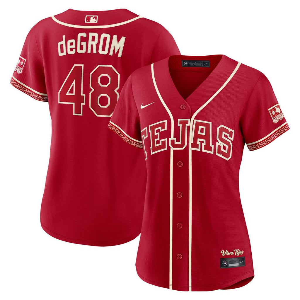 Jacob deGrom Texas Rangers Women's 2026 City Connect Stadium Jersey - Red
