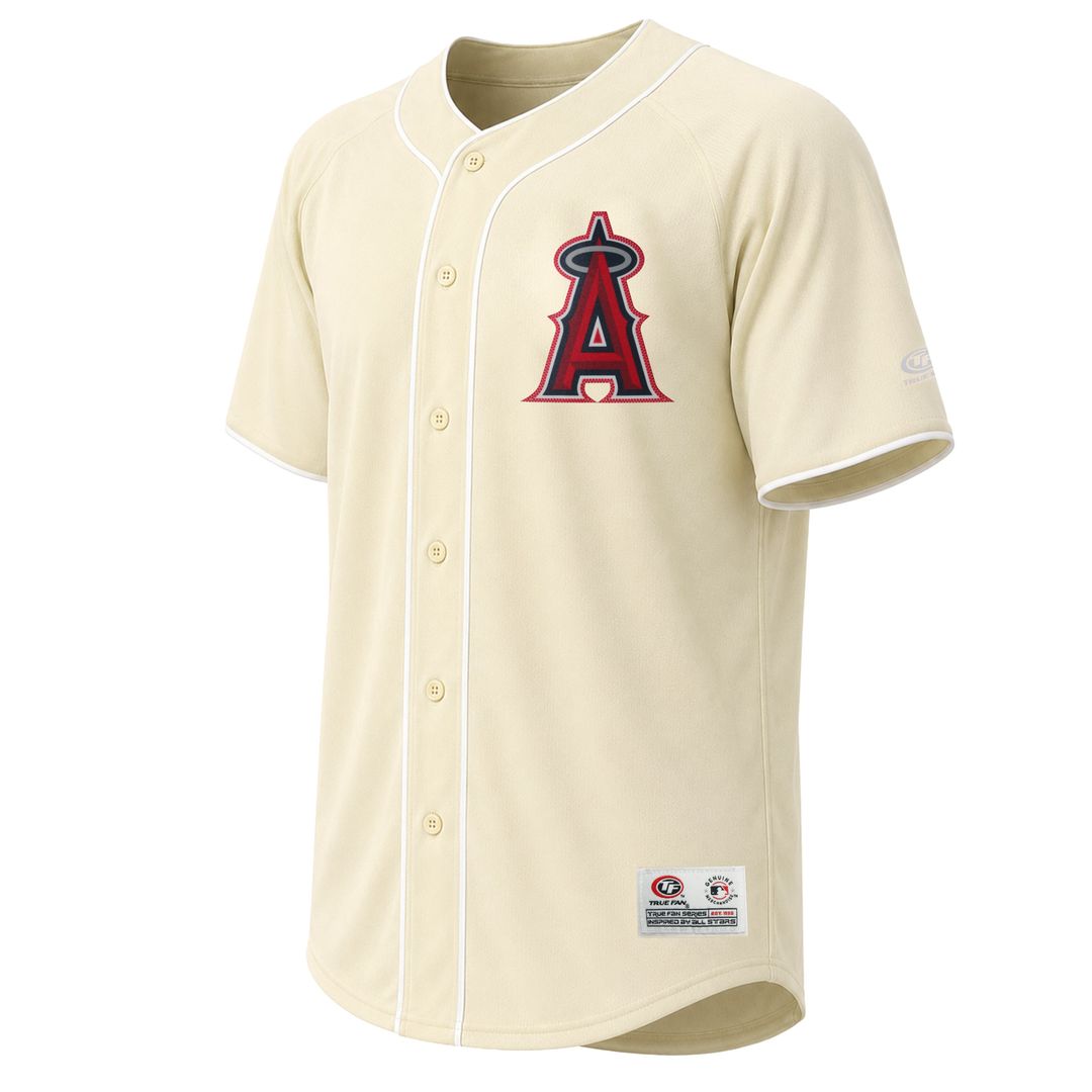 Los Angeles Angels Stitches Fashion Jersey - Cream