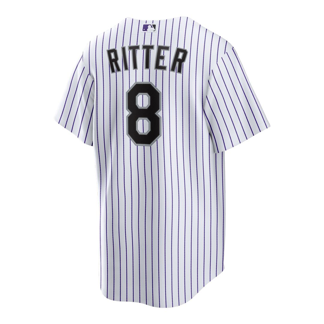 Ryan Ritter Colorado Rockies Home Replica Jersey - White