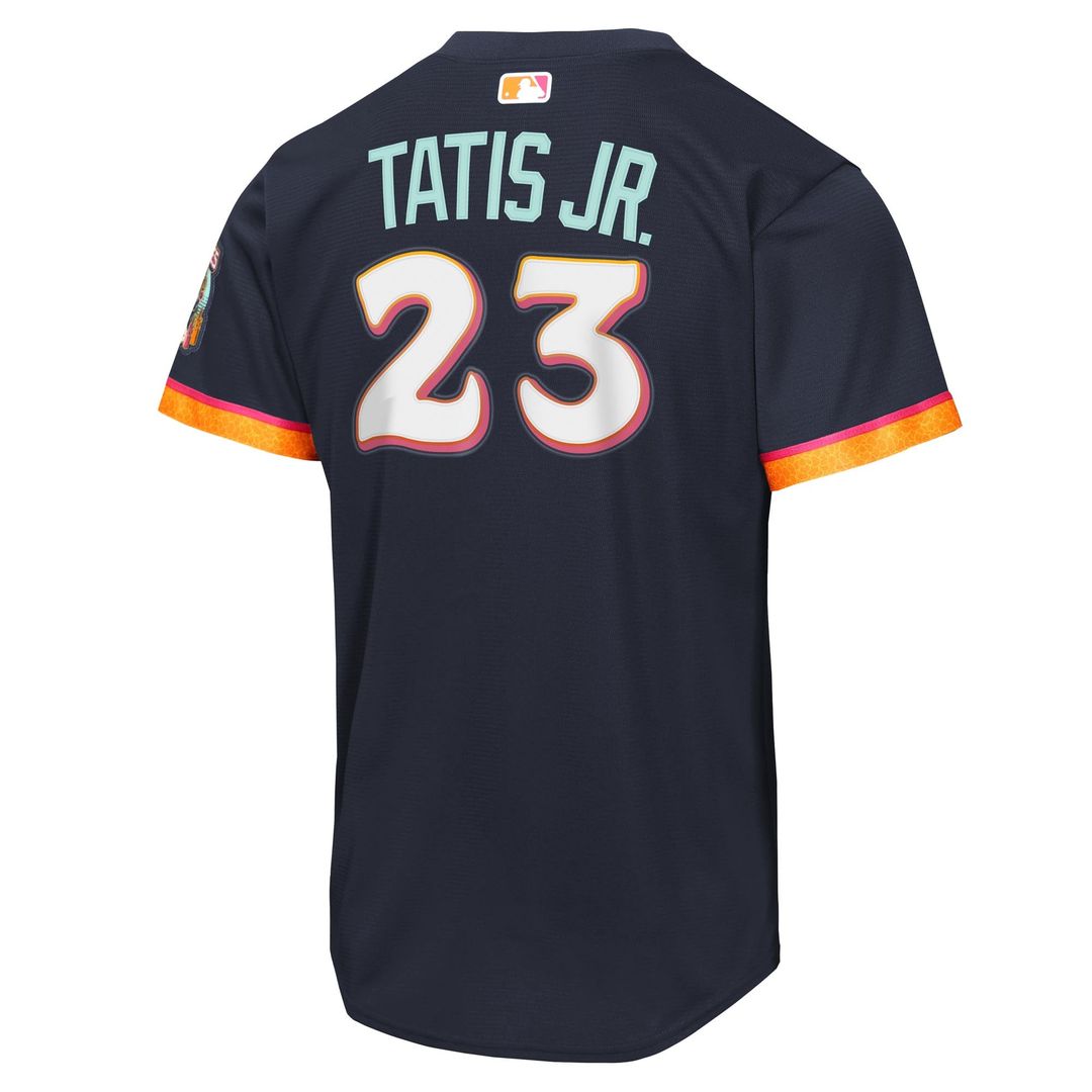 Fernando Tatis Jr. San Diego Padres Youth 2026 City Connect Stadium Jersey - Obsidian