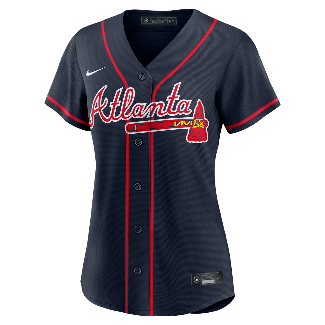 Ronald Acuña Jr. Atlanta Braves Women's Alternate Replica Jersey - Navy