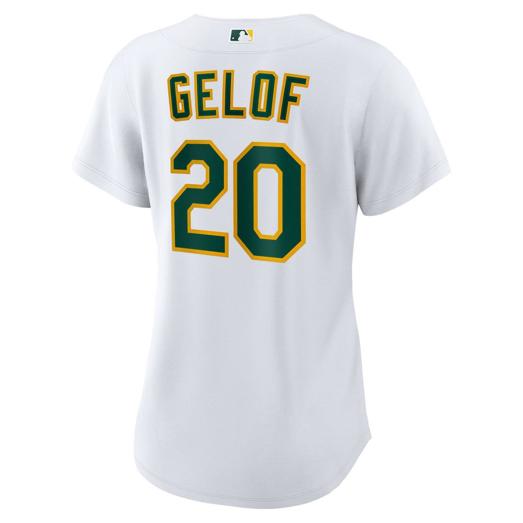 Zack Gelof Athletics Women's Home Replica Player Jersey - White