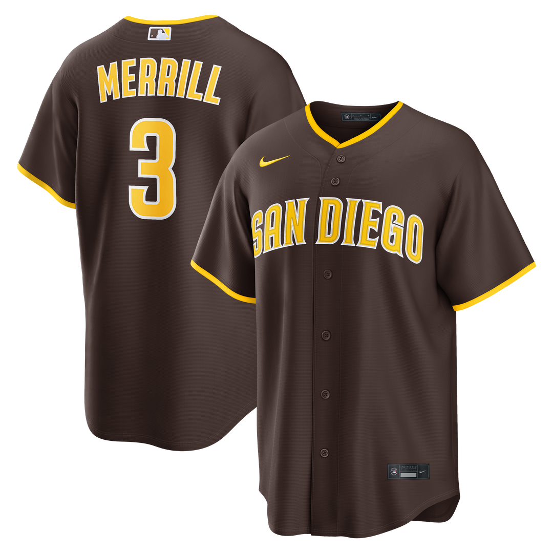 Jackson Merrill San Diego Padres Alternate Replica Jersey - Sand