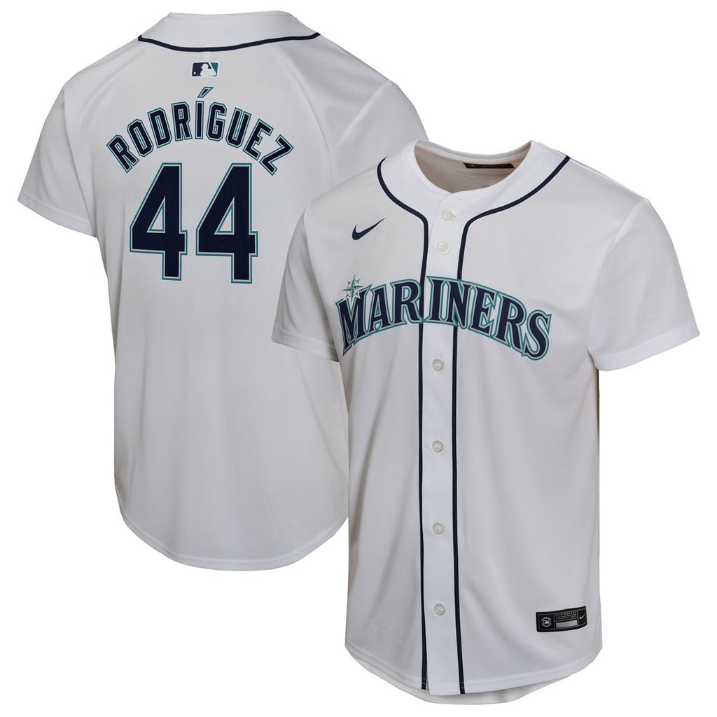 Julio Rodríguez Seattle Mariners Youth Home Game Player Jersey - White