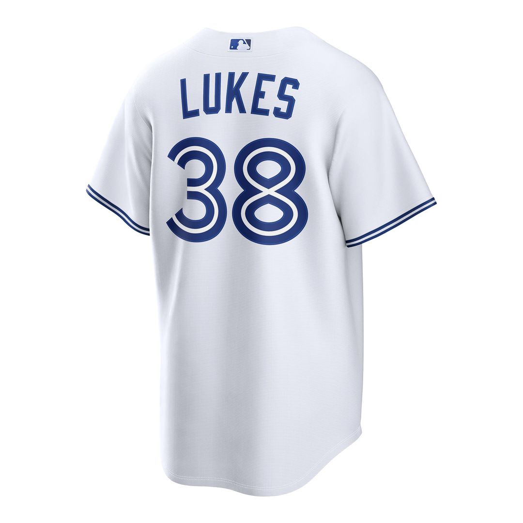 Nathan Lukes Toronto Blue Jays Home Replica Jersey - White