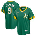 Reggie Jackson Athletics Road Cooperstown Collection Player Jersey - Kelly Green