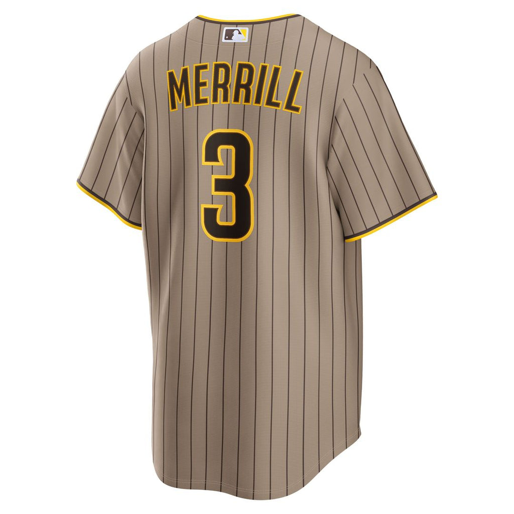 Jackson Merrill San Diego Padres Alternate Replica Jersey - Sand