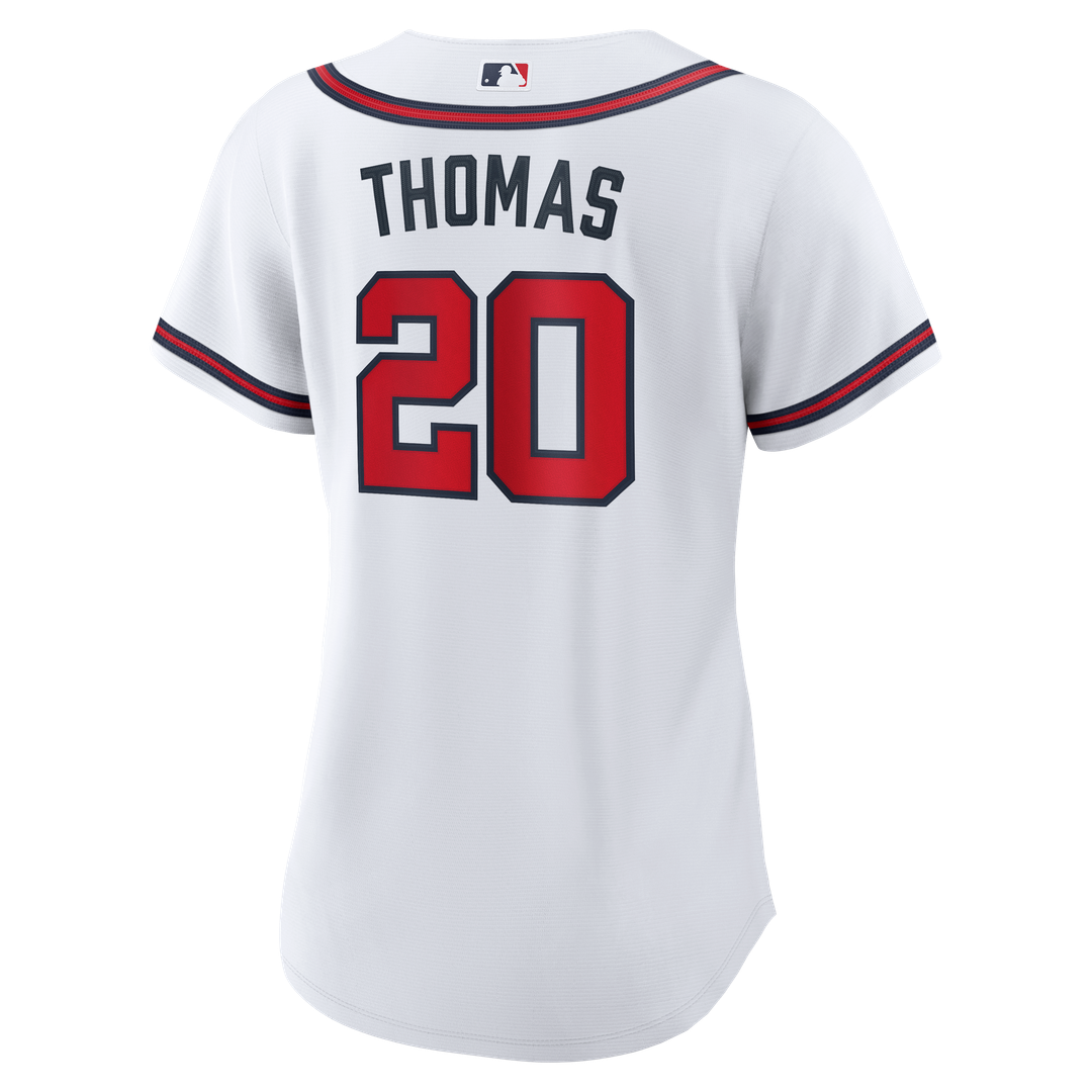 Lane Thomas Atlanta Braves Women's Home Replica Jersey - White