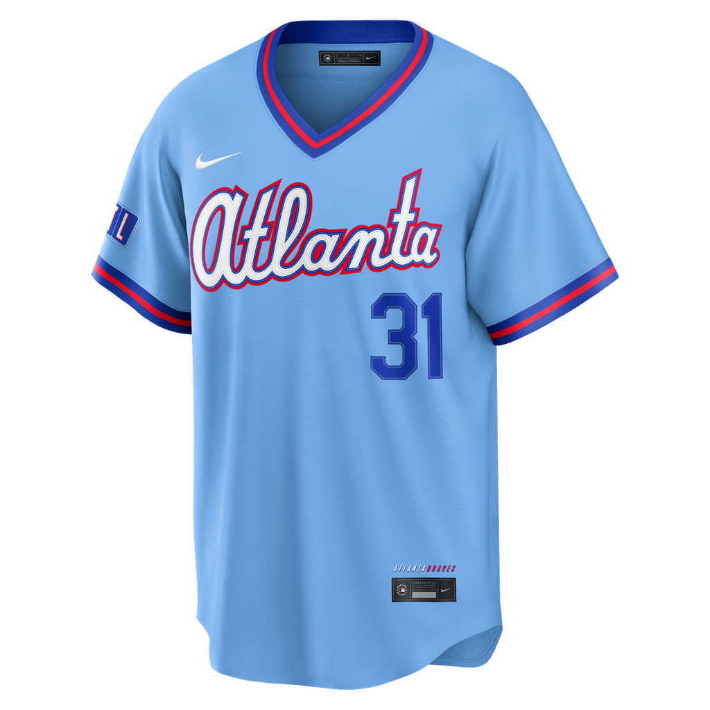 Greg Maddux Atlanta Braves 2026 City Connect Stadium Jersey - Powder Blue