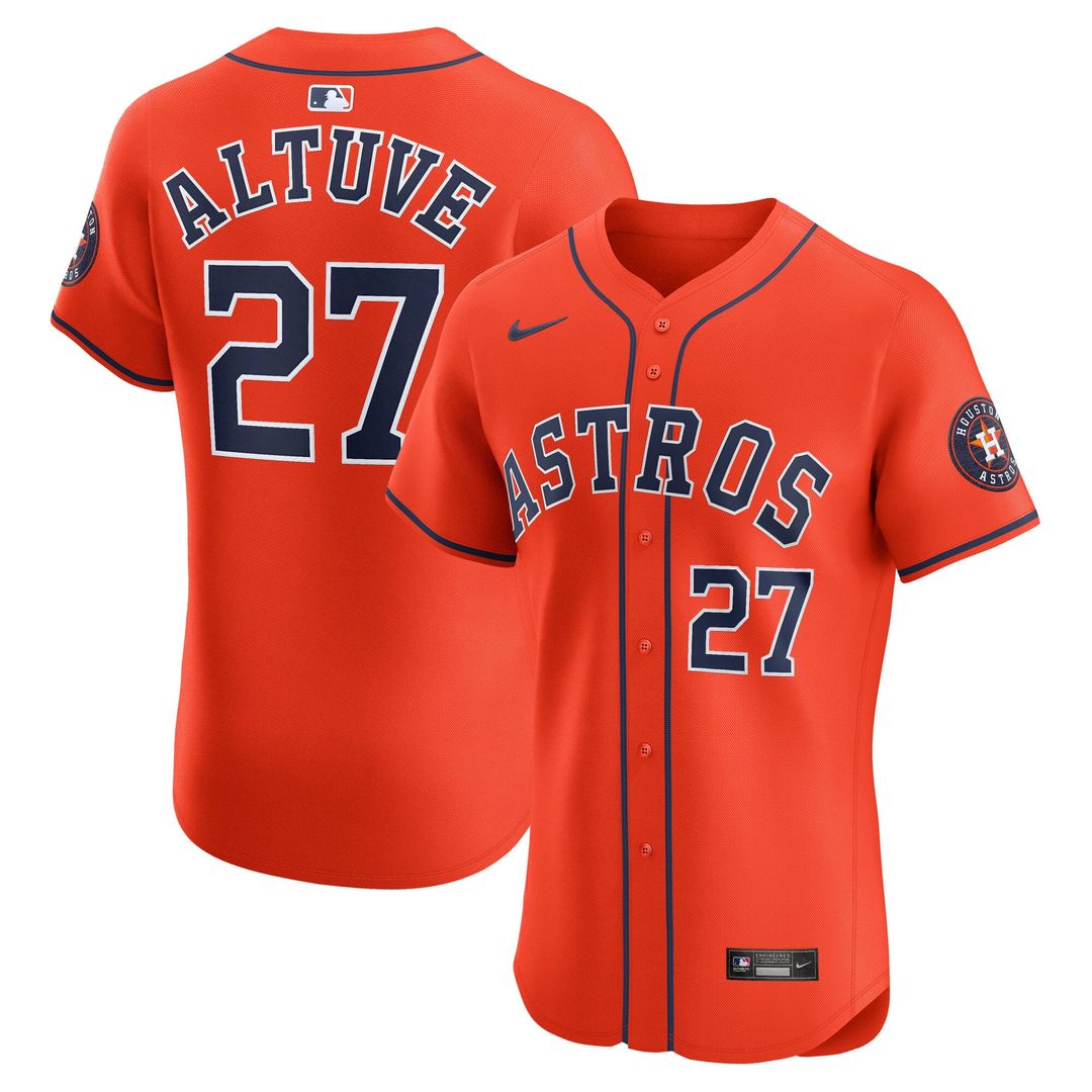 Jose Altuve Houston Astros Alternate 2 Elite Player Jersey - Navy