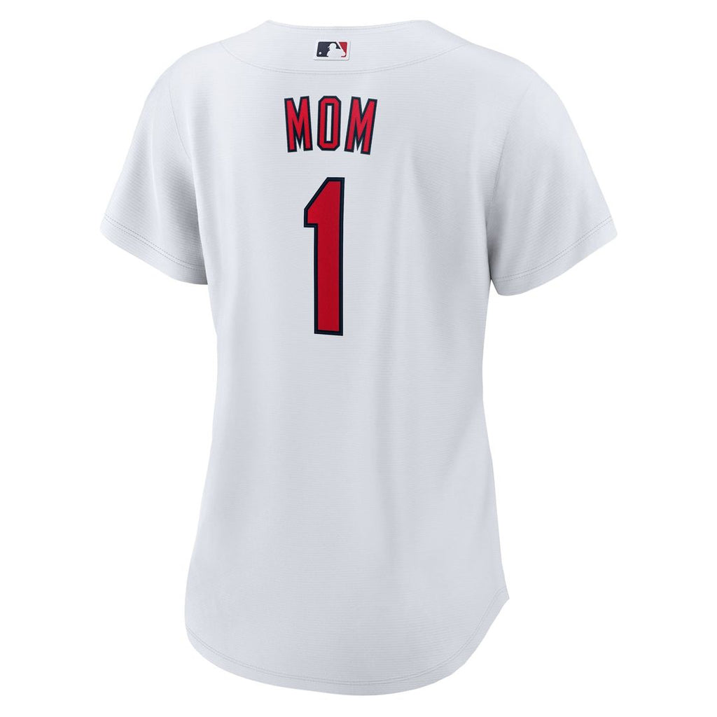 St. Louis Cardinals Women's #1 Mom Home Replica Jersey - White