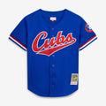 Ryne Sandberg Chicago Cubs Cooperstown Collection 1996 Mesh Batting Practice Button - Up Jersey - Royal