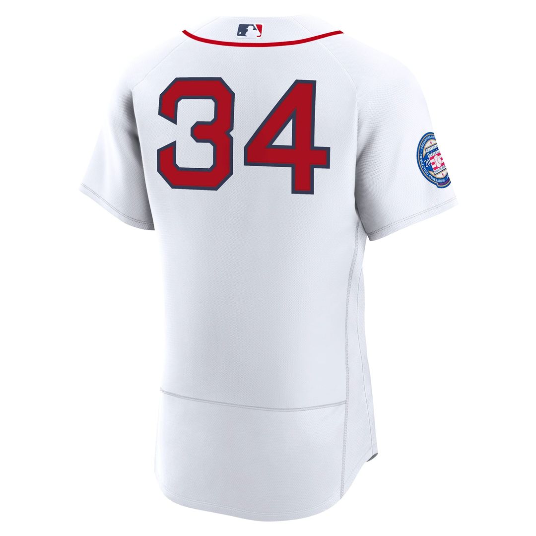 David Ortiz Boston Red Sox Home Authentic Retired 2022 Hall of Fame Patch Jersey - White