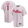 Philadelphia Phillies #1 Dad Home Replica Jersey - White