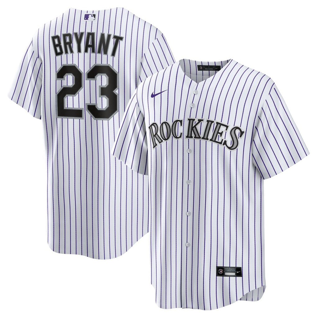 Kris Bryant Colorado Rockies Replica Player Jersey - White/Purple