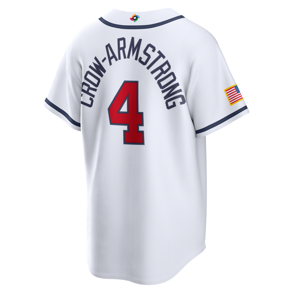 Pete Crow - Armstrong USA Baseball 2026 World Baseball Classic Home Stadium Jersey - White