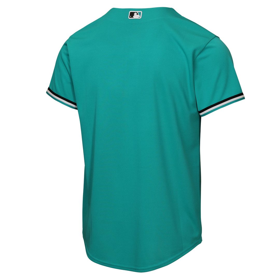 Miami Marlins Youth Alternate Replica Jersey - Teal
