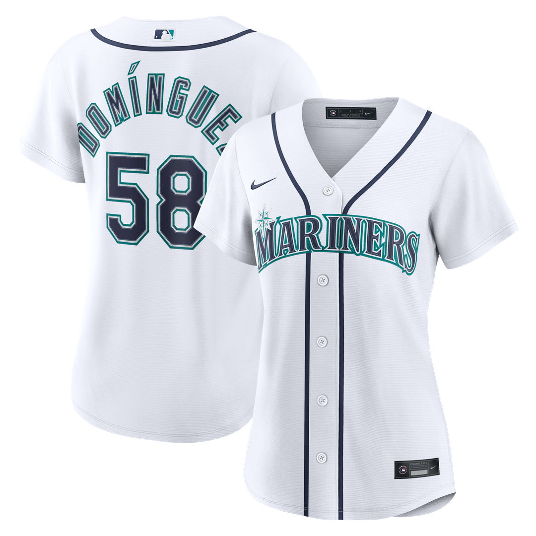 Seranthony Domínguez Seattle Mariners Women's Home Replica Jersey - White