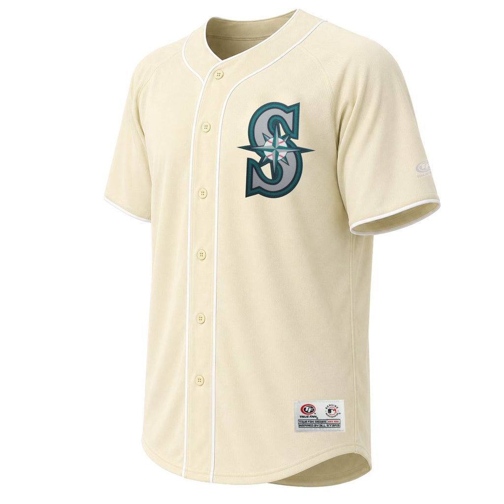 Seattle Mariners Stitches Fashion Jersey - Cream