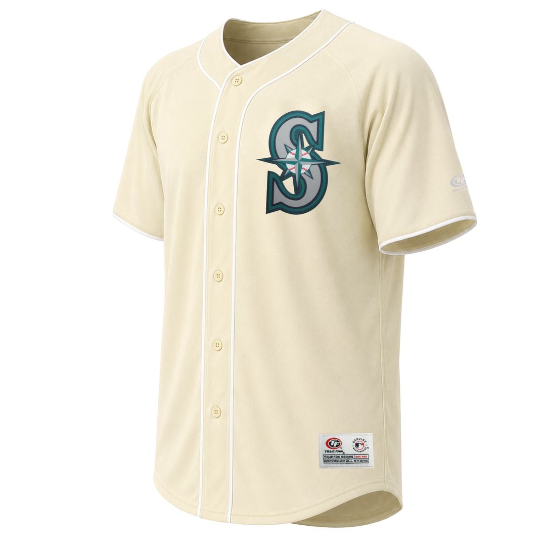 Seattle Mariners Stitches Fashion Jersey - Cream