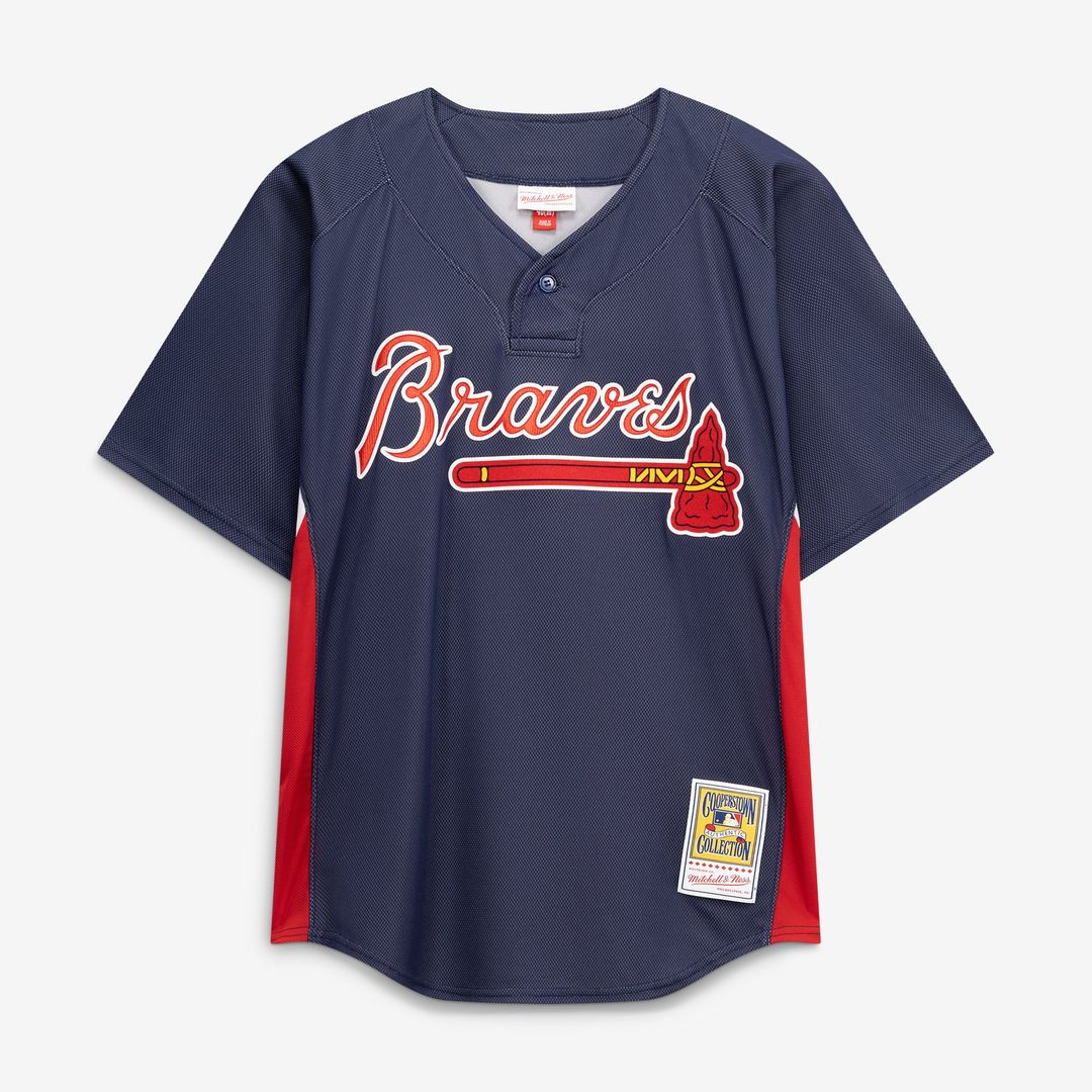 Chipper Jones Atlanta Braves Authentic Batting Practice Jersey - Navy