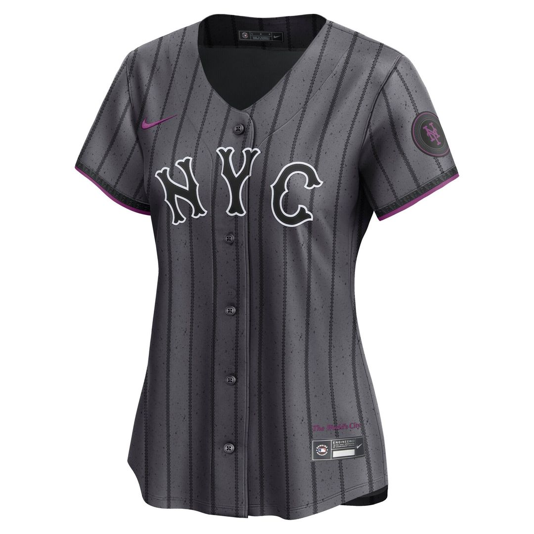 New York Mets Women's City Connect Limited Jersey - Gray