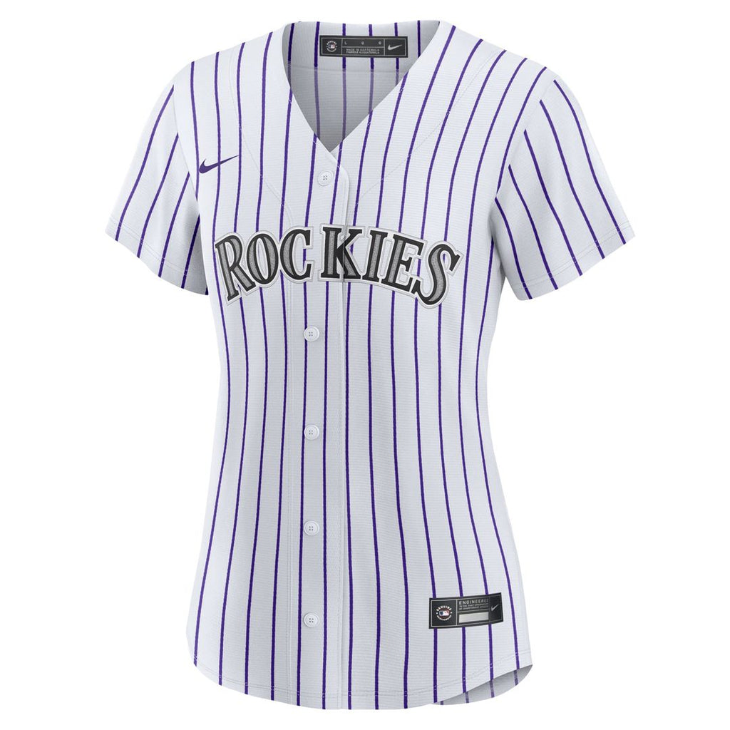Colorado Rockies Women's #1 Bride Home Replica Jersey - White