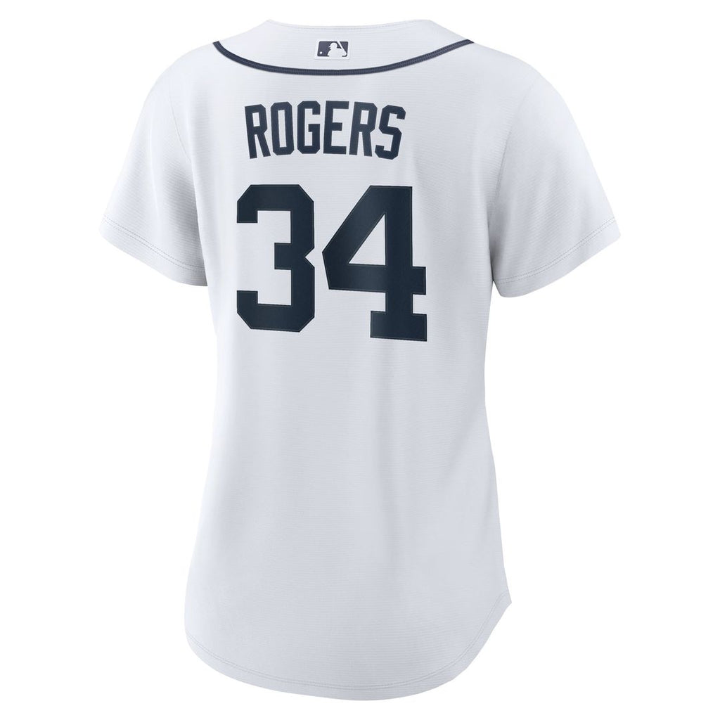 Jake Rogers Detroit Tigers Women's Home Replica Jersey - White