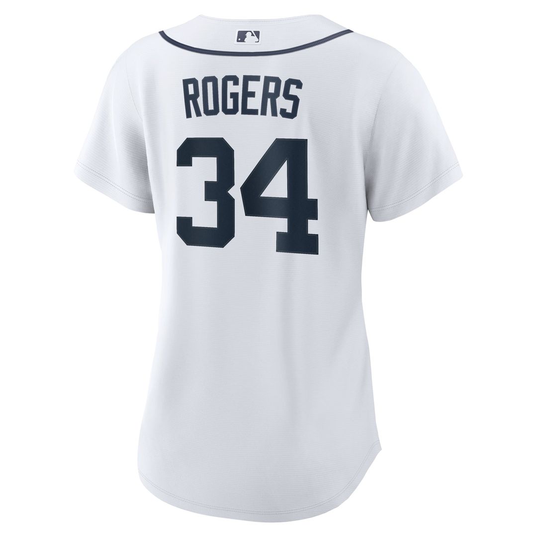 Jake Rogers Detroit Tigers Women's Home Replica Jersey - White