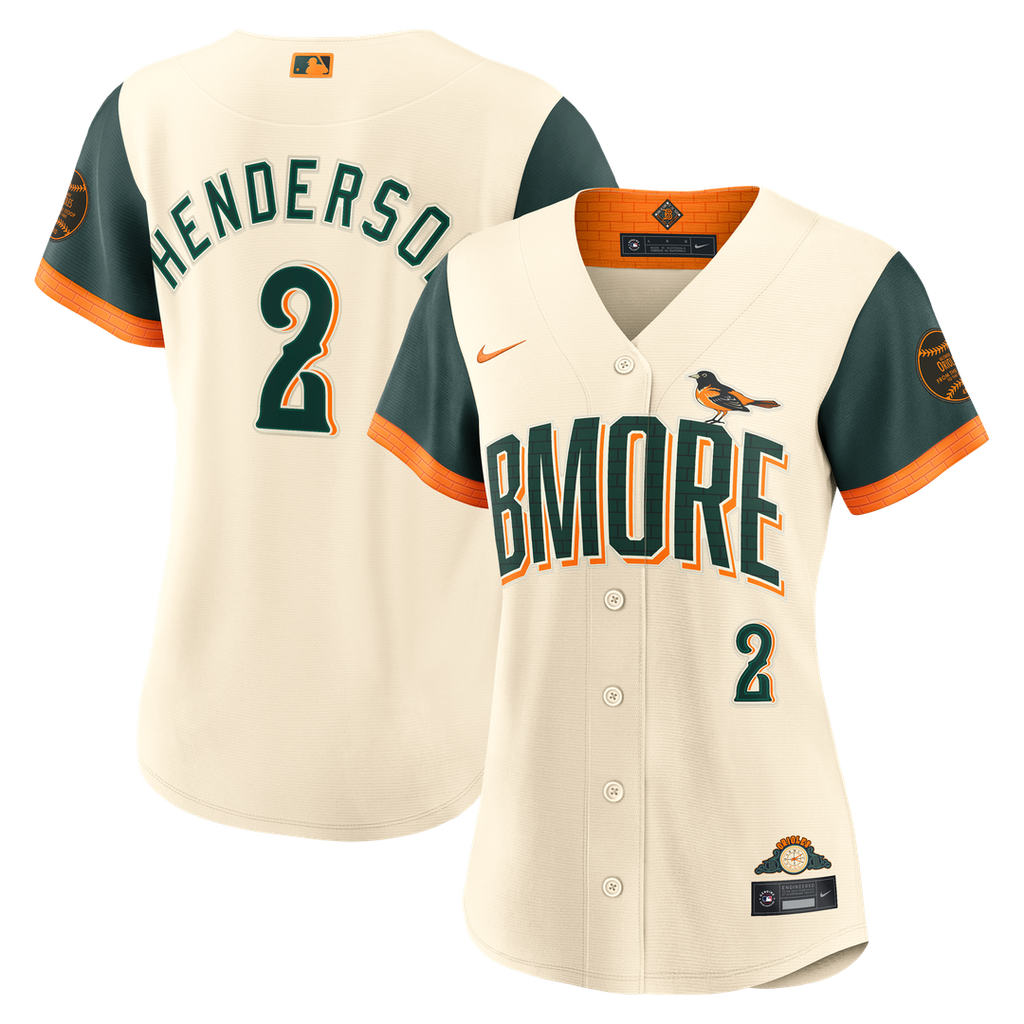 Gunnar Henderson Baltimore Orioles Women's 2026 City Connect Stadium Jersey - Cream