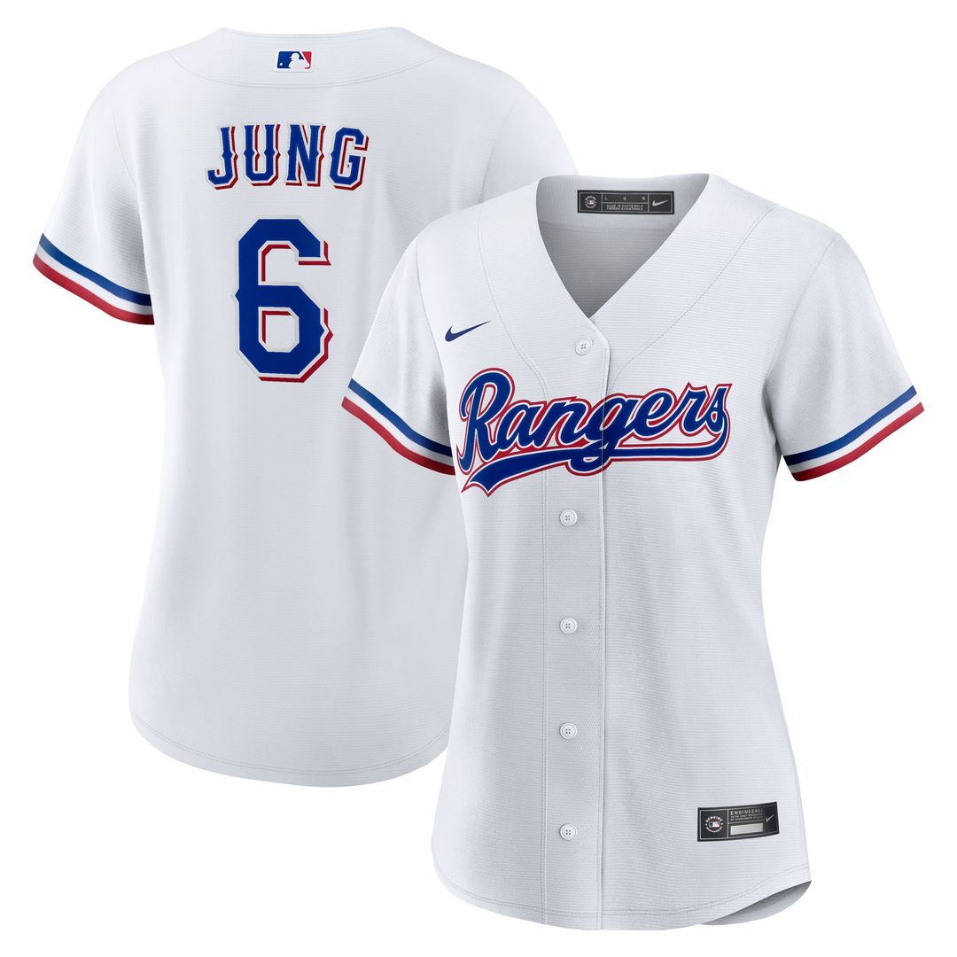 Josh Jung Texas Rangers Women's Home Replica Jersey - White