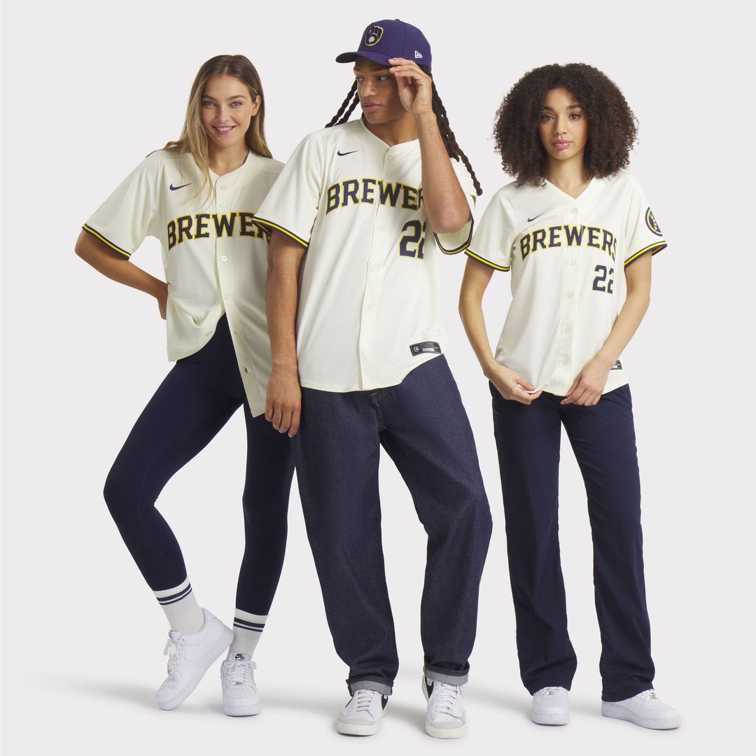 Christian Yelich Milwaukee Brewers Home Limited Player Jersey - Cream