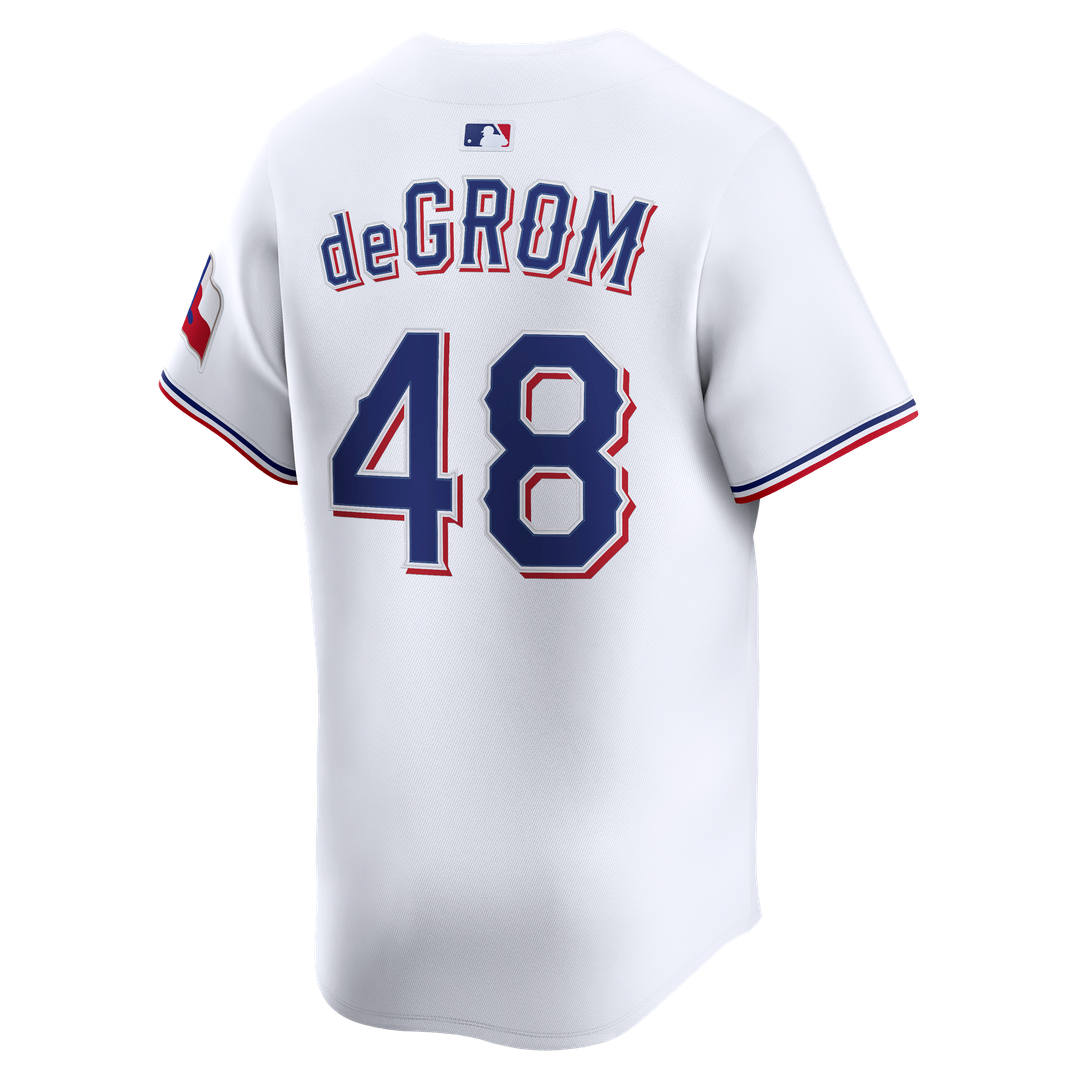 Jacob deGrom Texas Rangers Home Limited Jersey - White