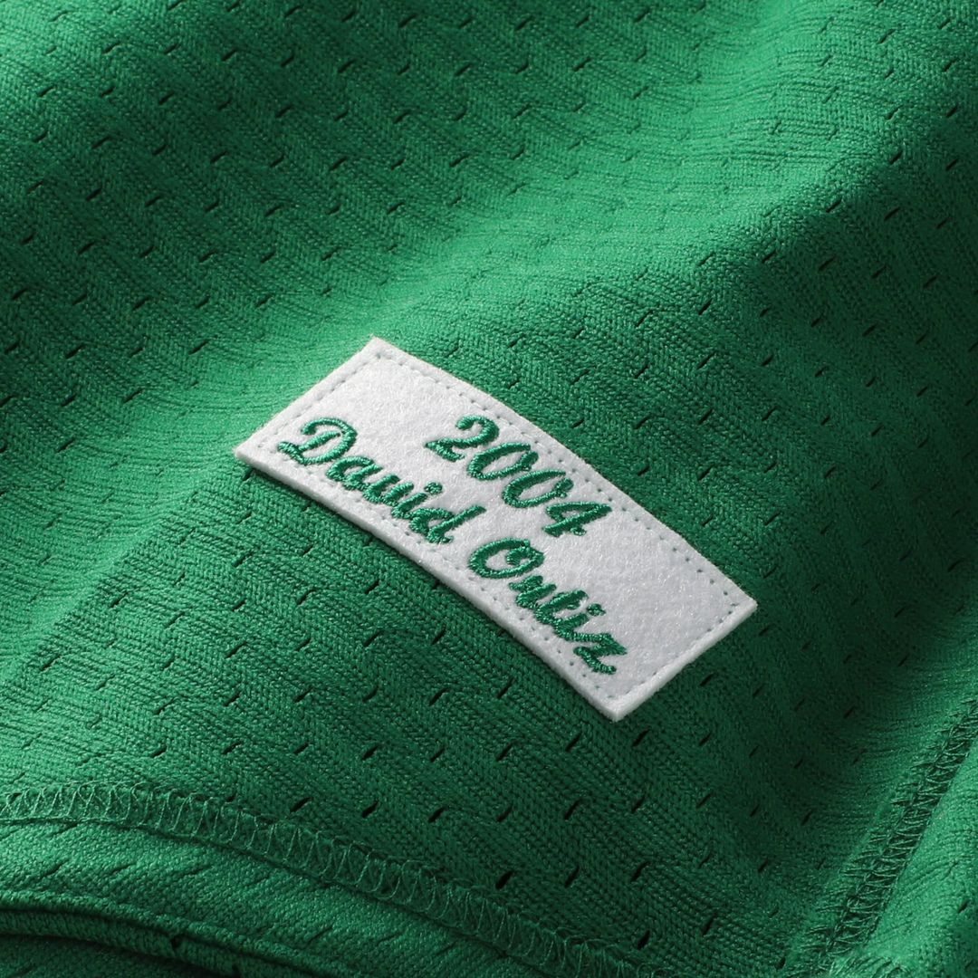 David Ortiz Boston Red Sox Big & Tall Cooperstown Collection Mesh Batting Practice Jersey - Kelly Green