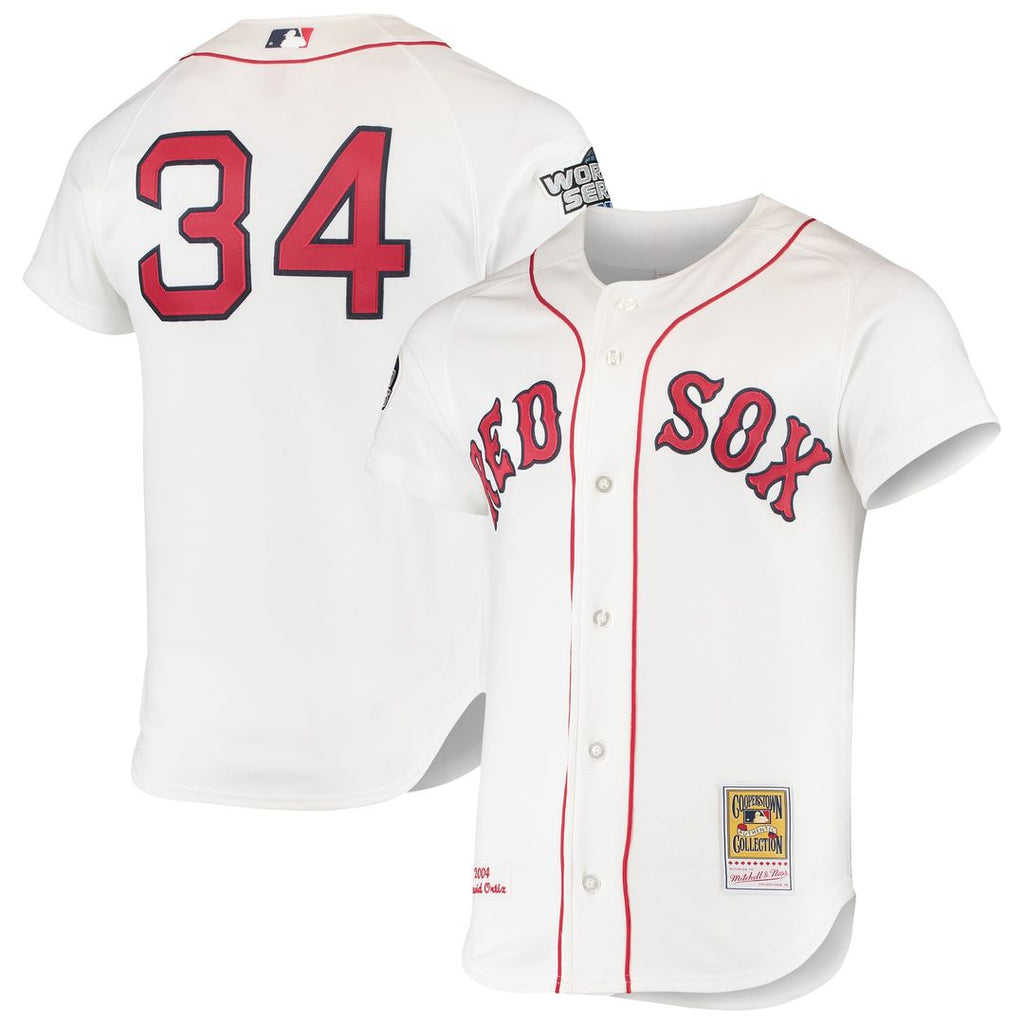 David Ortiz Boston Red Sox 2004 Cooperstown Collection Home Authentic Jersey - White
