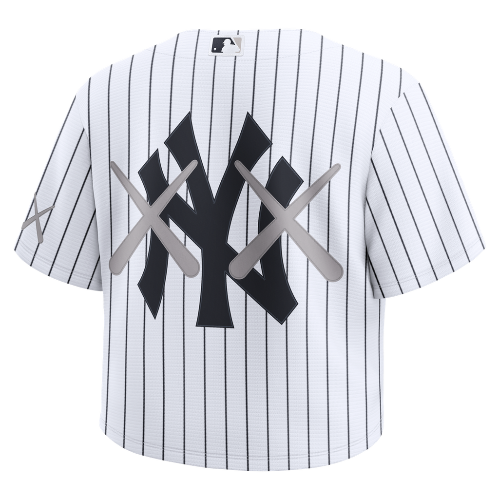 New York Yankees x KAWS Women's Cropped Replica Jersey - White