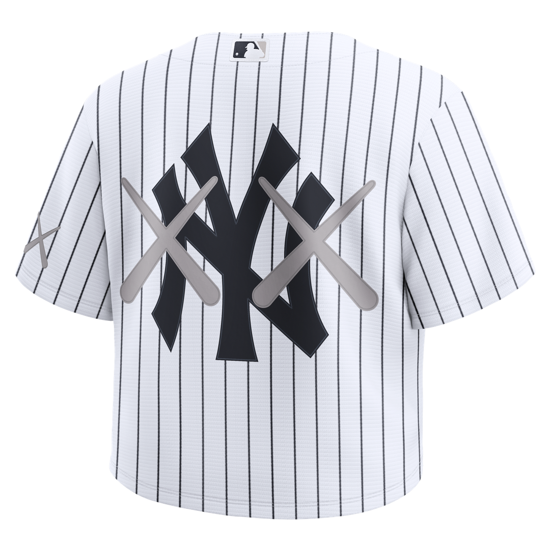 New York Yankees x KAWS Women's Cropped Replica Jersey - White