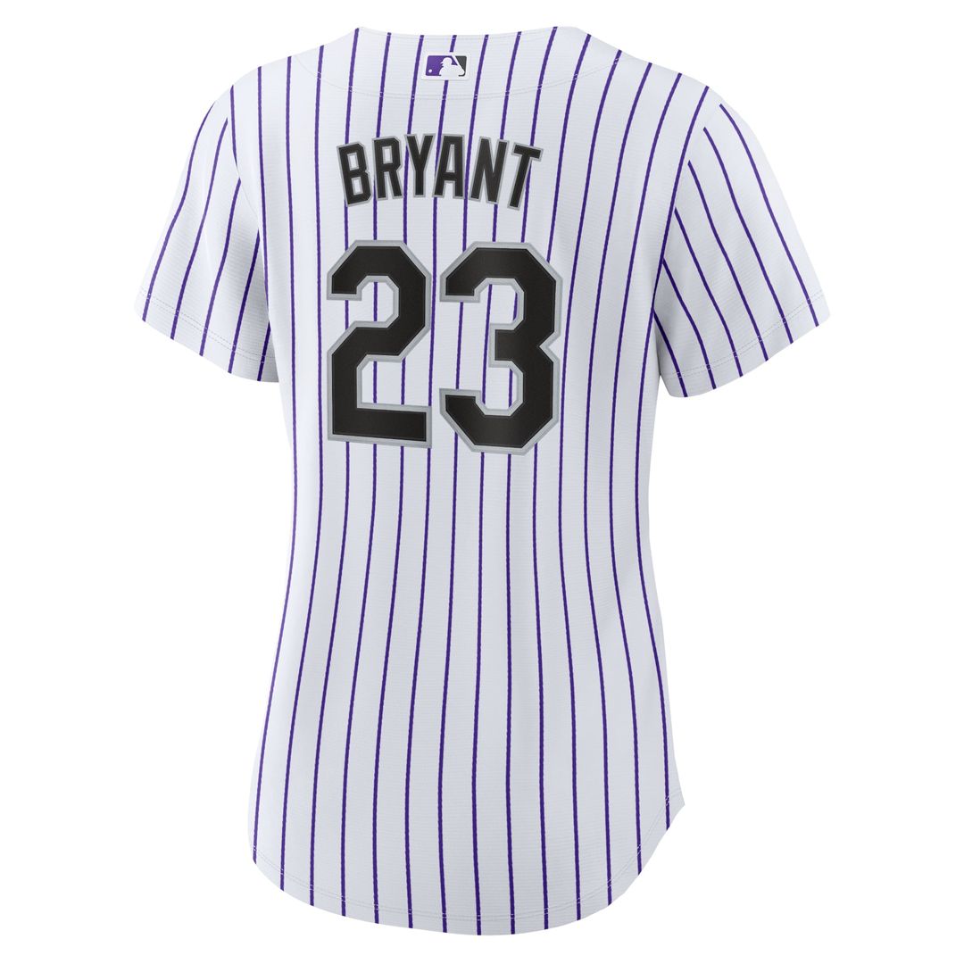 Kris Bryant Colorado Rockies Women's Replica Player Jersey - White/Purple