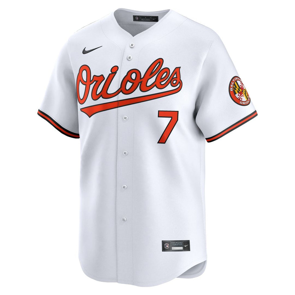Jackson Holliday Baltimore Orioles Home Limited Player Jersey - White
