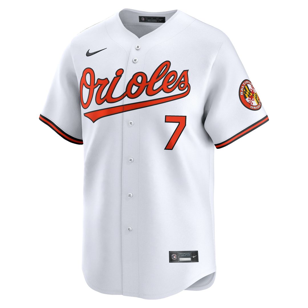 Jackson Holliday Baltimore Orioles Home Limited Player Jersey - White
