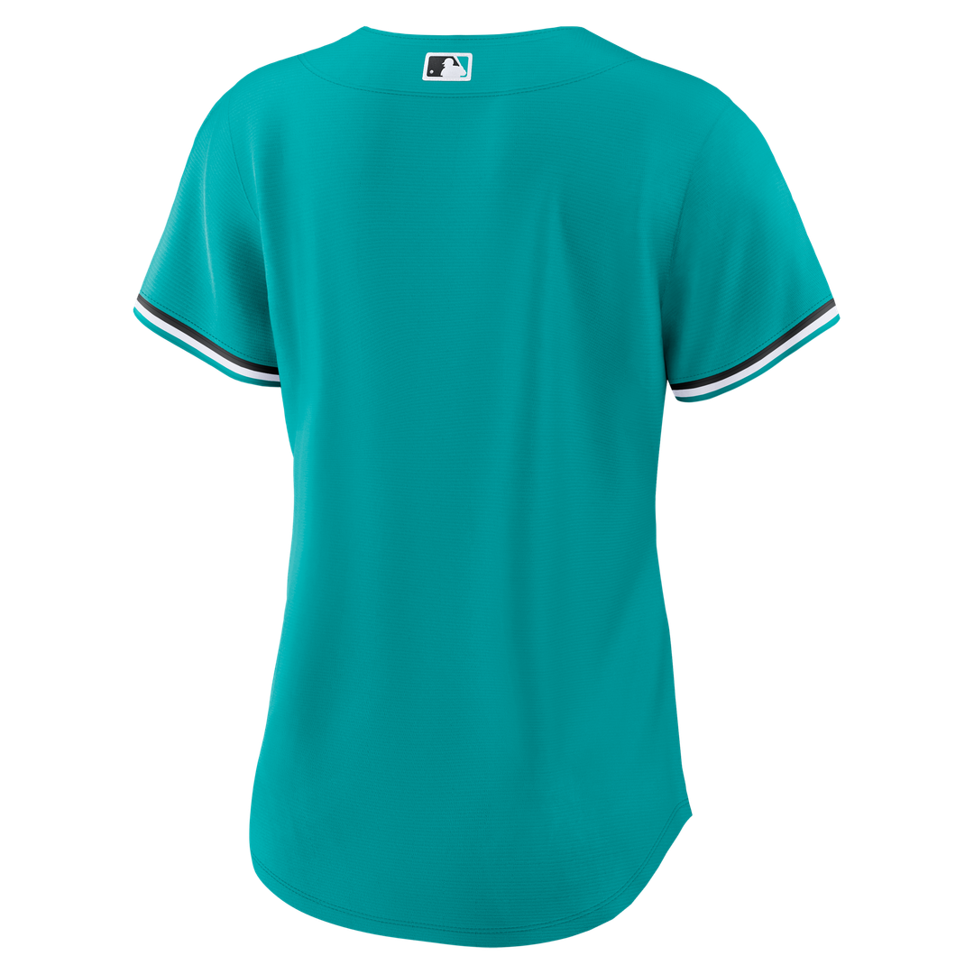 Miami Marlins Women's Alternate Replica Jersey - Teal