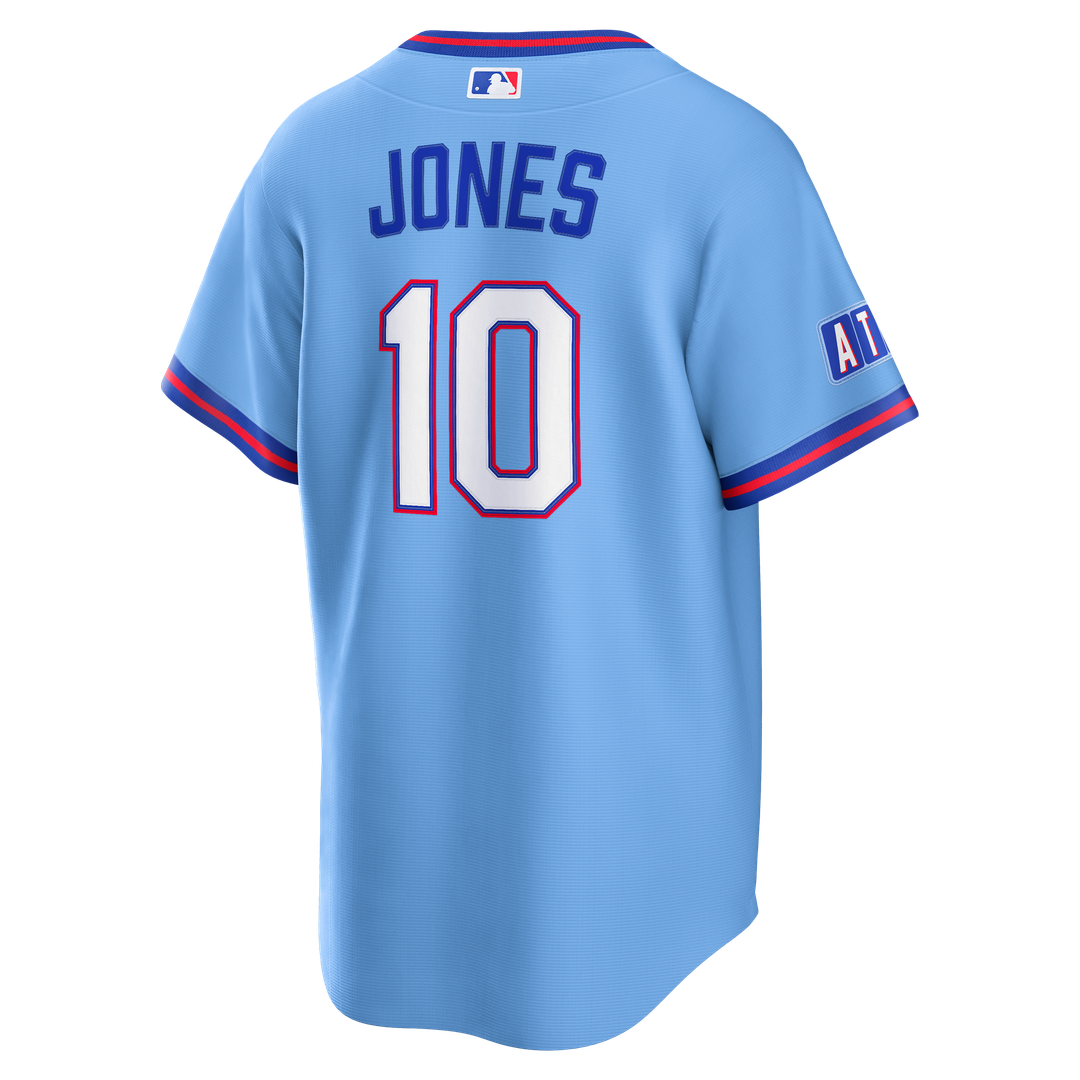 Chipper Jones Atlanta Braves 2026 City Connect Stadium Jersey - Powder Blue