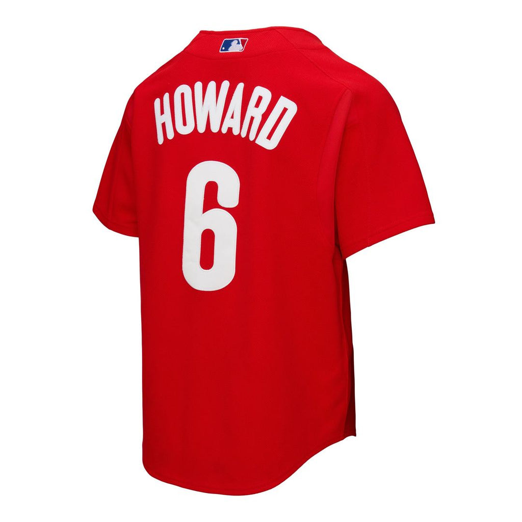 Ryan Howard Philadelphia Phillies Big & Tall Cooperstown Mesh Batting Practice Jersey - Red