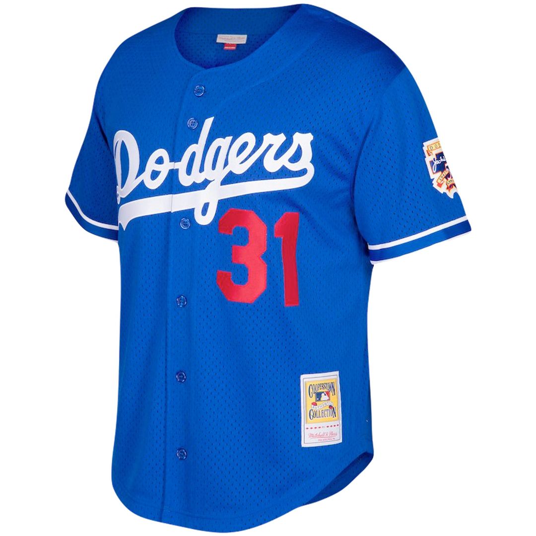 Mike Piazza Los Angeles Dodgers Big & Tall Cooperstown Mesh Batting Practice Jersey - Royal