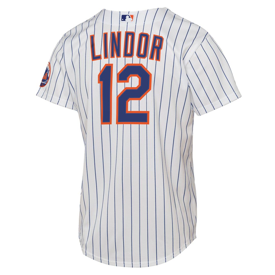 Francisco Lindor New York Mets Youth Alternate Stadium Jersey - Black