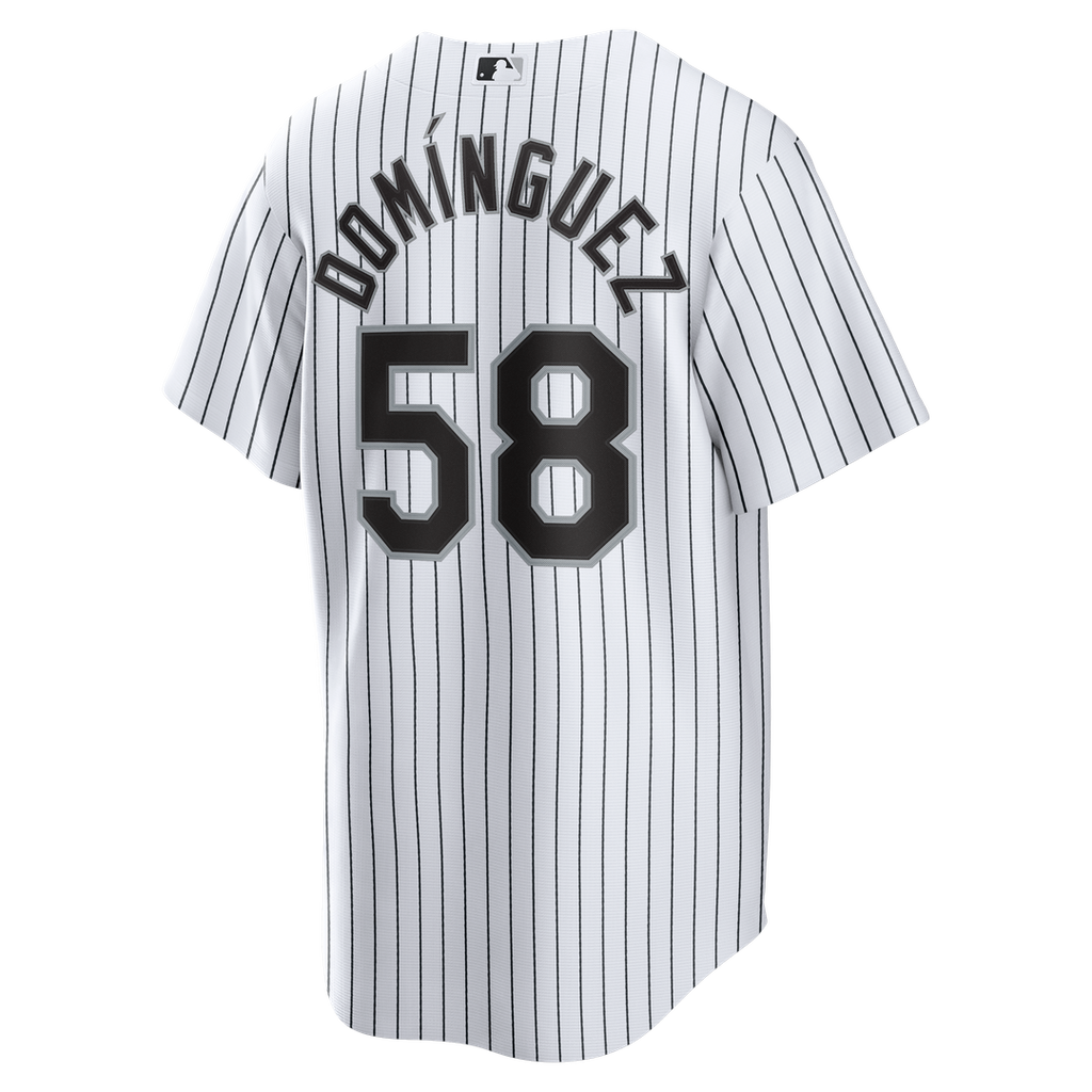 Seranthony Domínguez Chicago White Sox Home Replica Jersey - White