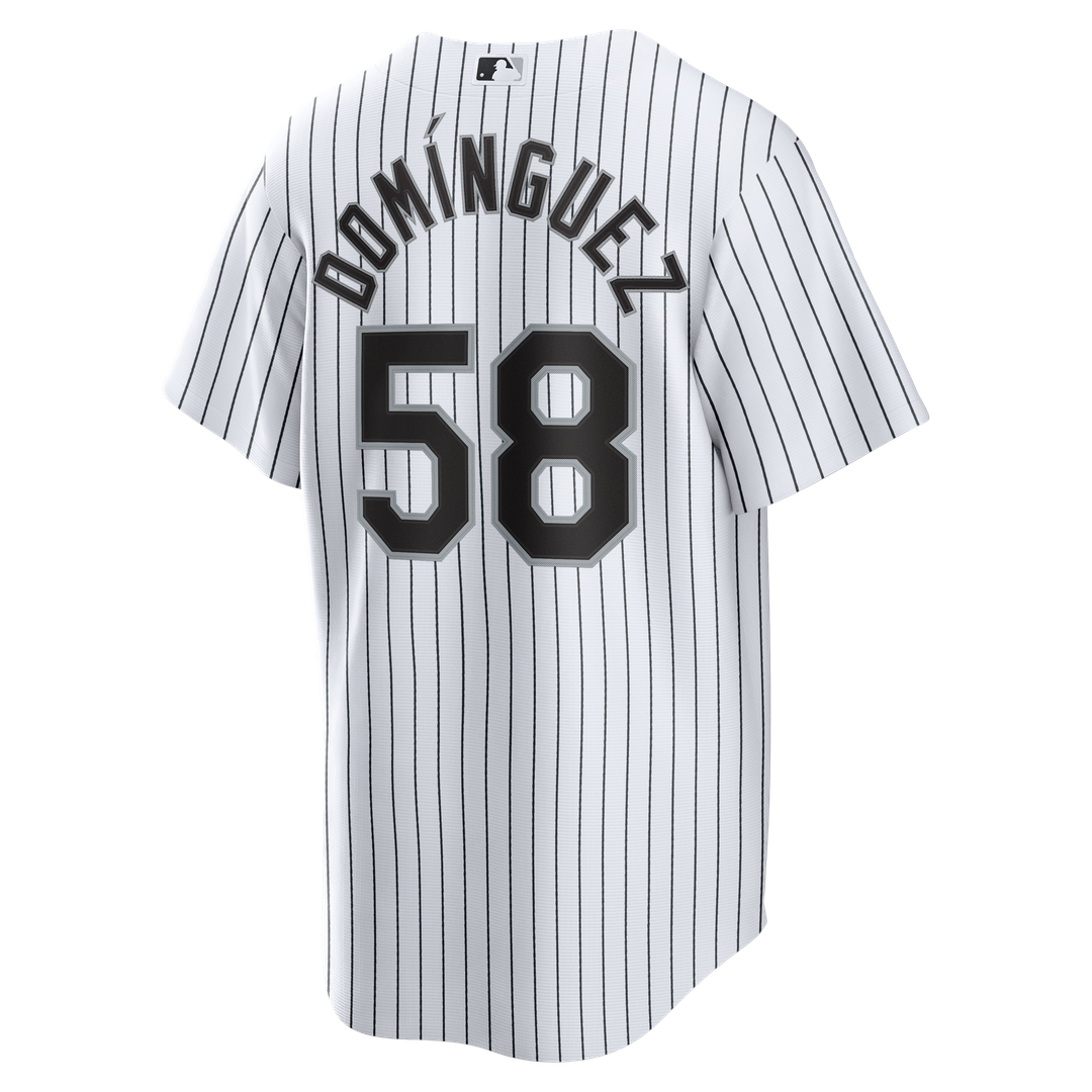 Seranthony Domínguez Chicago White Sox Home Replica Jersey - White