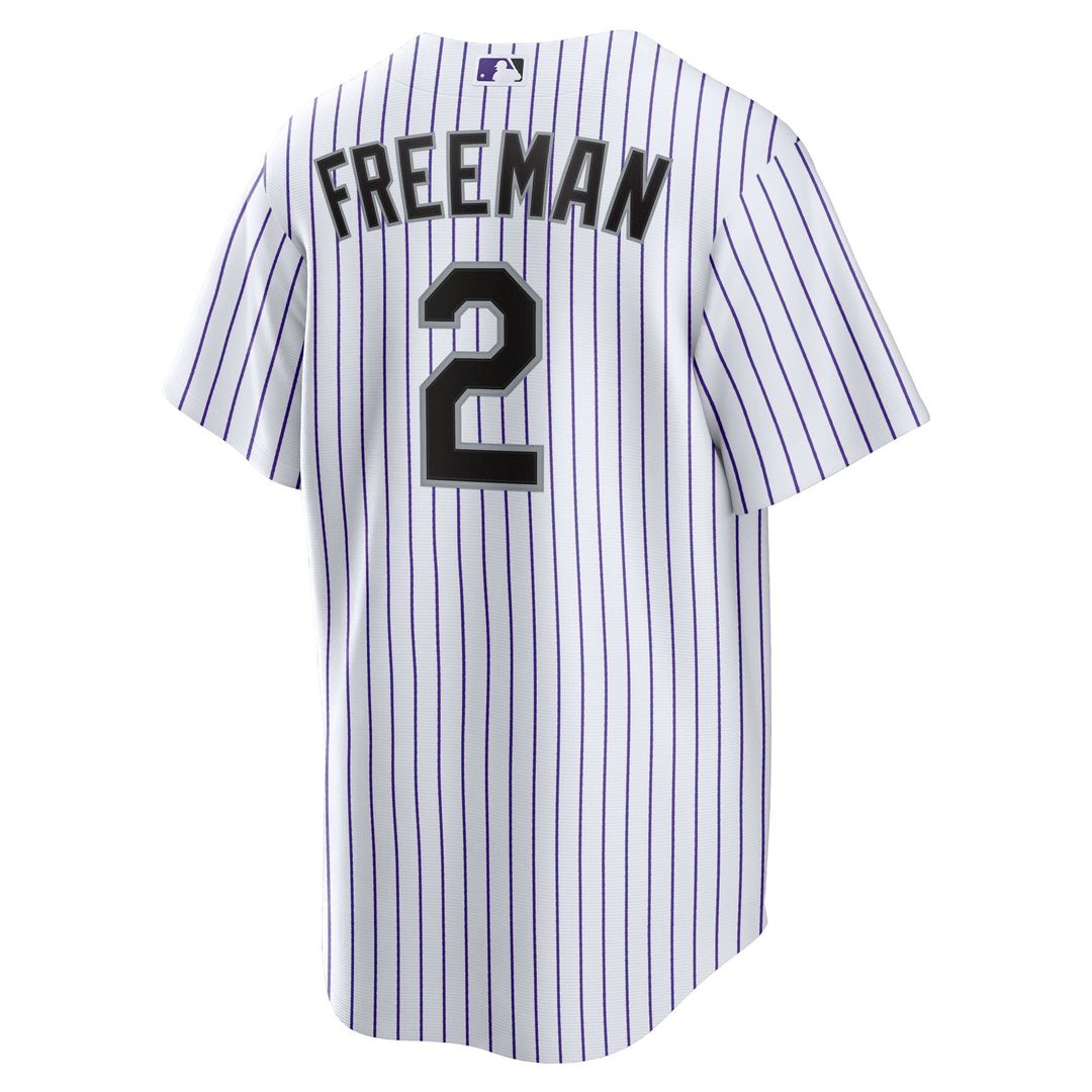 Tyler Freeman Colorado Rockies Youth Home Replica Jersey - White