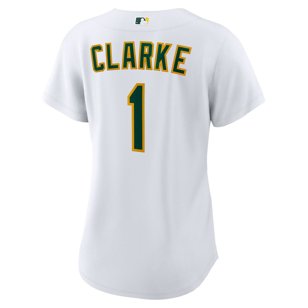 Denzel Clarke Athletics Women's Home Replica Jersey - White